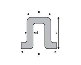 Koudgewalst U-profiel 12 x 12 x 1,5 mm Koudgewalst U-profiel 12 x 12 x 1,5 mm
